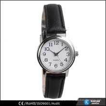 Reloj de la correa de cuero para las mujeres, japan relojes movt